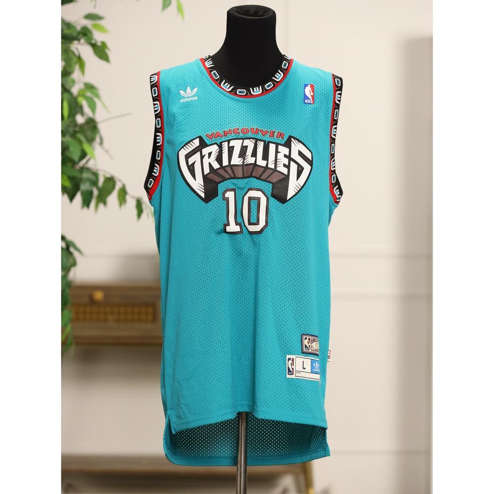 Adidas Hardwood Classics Vancouver Grizzlies Bibby #10 Jersey Stitched Mens L +2